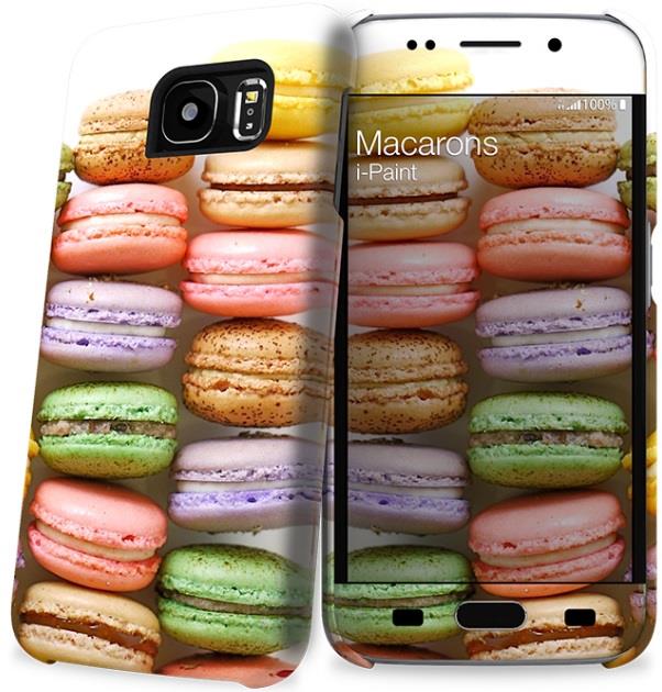 IPAINT Custodia cover per Samsung Galaxy S6 Cellular Line iPaint cover rigida + skin fantasia macarons